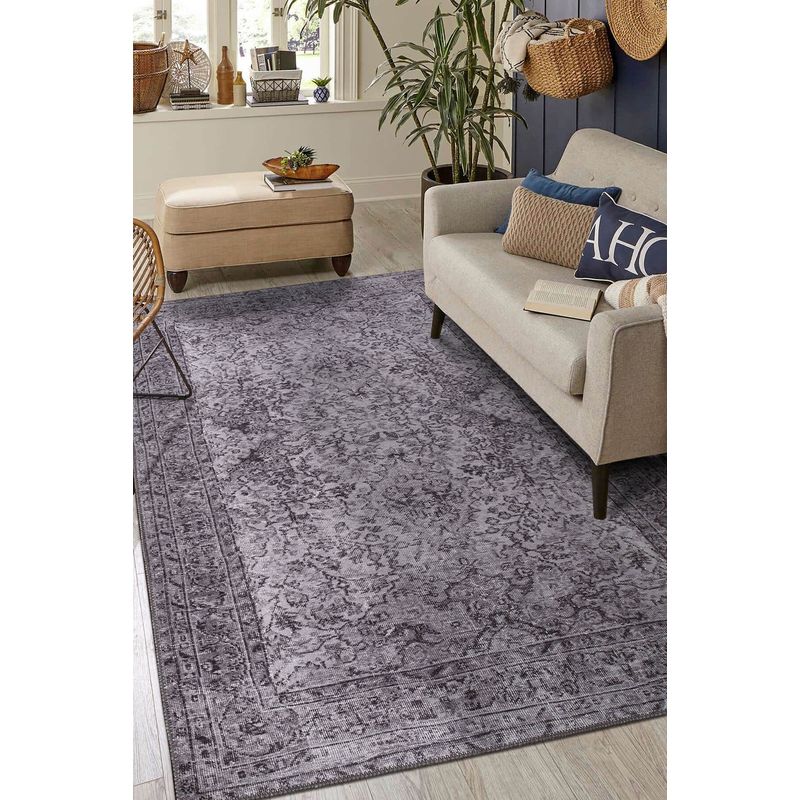 Casa si Gradina - Textile si covoare - Covoare - Covoare casa - Covor, Conceptum Hypnose, gri, 75x150 cm, 100% poliester, 473RTP3188 - Infinity.ro