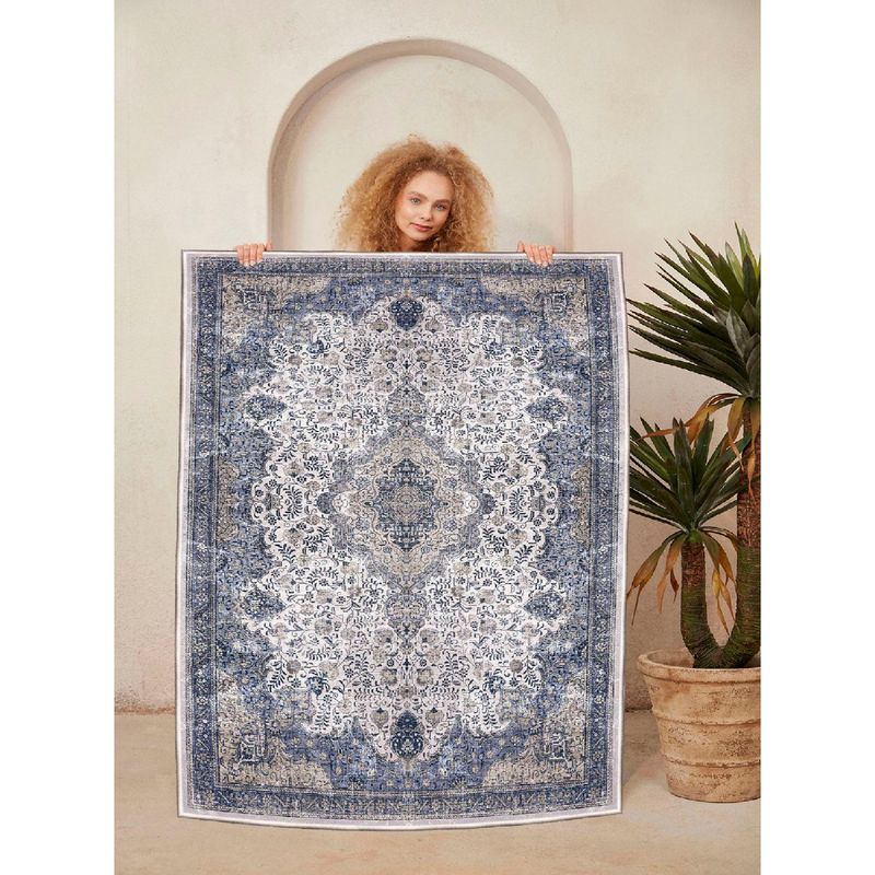 Casa si Gradina - Textile si covoare - Covoare - Covoare casa - Covor, Conceptum Hypnose, crem gri bej, 160x230 cm, 100% bumbac, antiderapant - Infinity.ro
