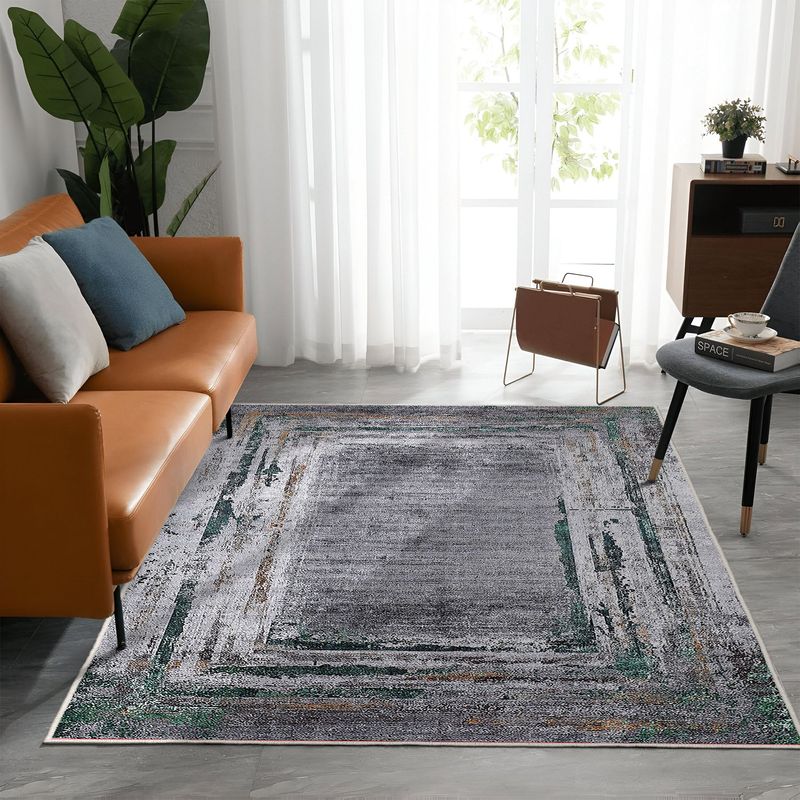 Casa si Gradina - Textile si covoare - Covoare - Covoare casa - Covor, Conceptum Hypnose, gri, 80x150 cm, 70% bumbac, antiderapant - Infinity.ro