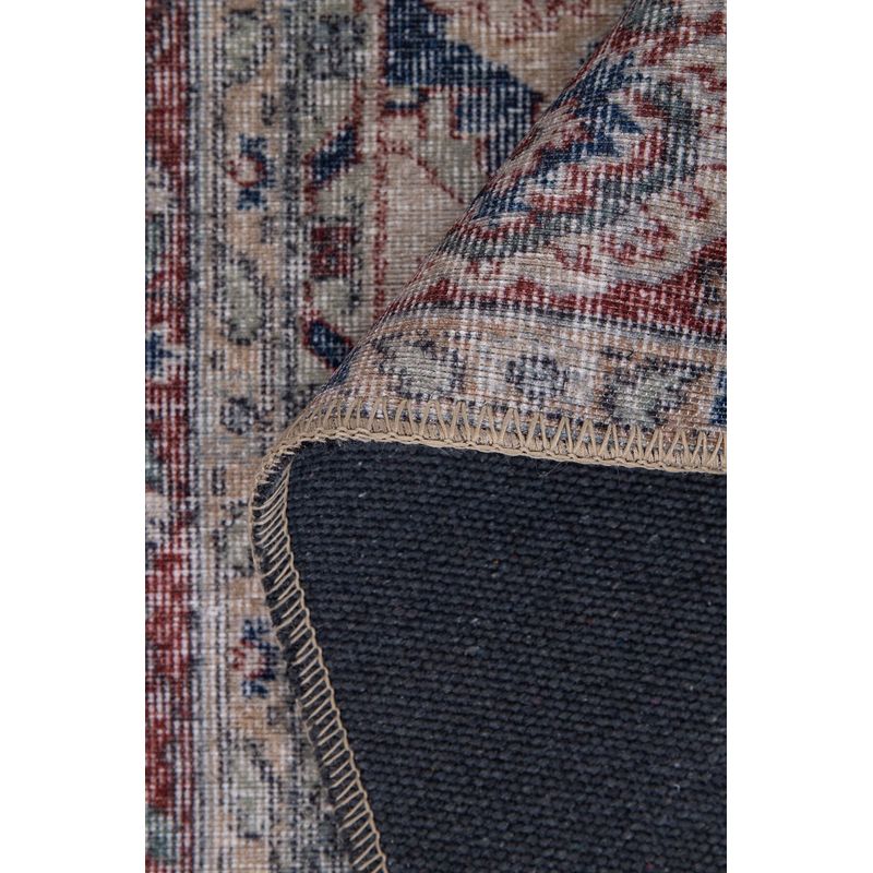 Casa si Gradina - Textile si covoare - Covoare - Covoare casa - Covor, Conceptum Hypnose, albastru marin si burgundia, 75x230 cm, 100% poliester - Infinity.ro