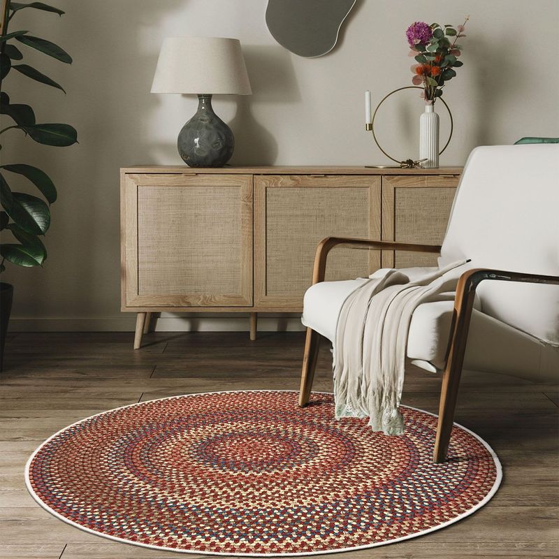 Casa si Gradina - Textile si covoare - Covoare - Covoare casa - Covor, Conceptum Hypnose, multicolor, 140x140 cm, bumbac si poliester, antibacterian - Infinity.ro