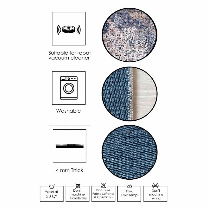 Casa si Gradina - Textile si covoare - Covoare - Covoare casa - Covor, Conceptum Hypnose, crem gri bej, 160x230 cm, 100% bumbac, antiderapant - Infinity.ro