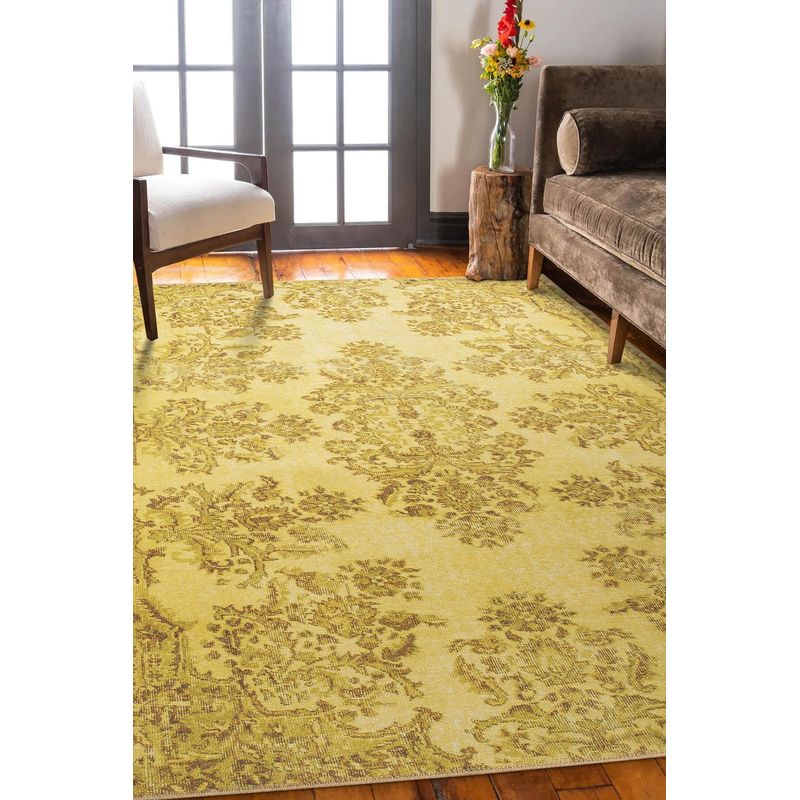 Casa si Gradina - Textile si covoare - Covoare - Covoare casa - Covor, Conceptum Hypnose, galben, 75x150 cm, 100% poliester - Infinity.ro