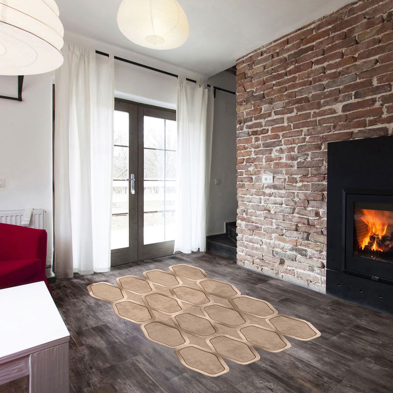 Casa si Gradina - Textile si covoare - Covoare - Covorase intrare - Covoras de intrare, Conceptum Hypnose, mink, 80x150 cm, 100% poliester, antiderapant, lavabil la masina - Infinity.ro