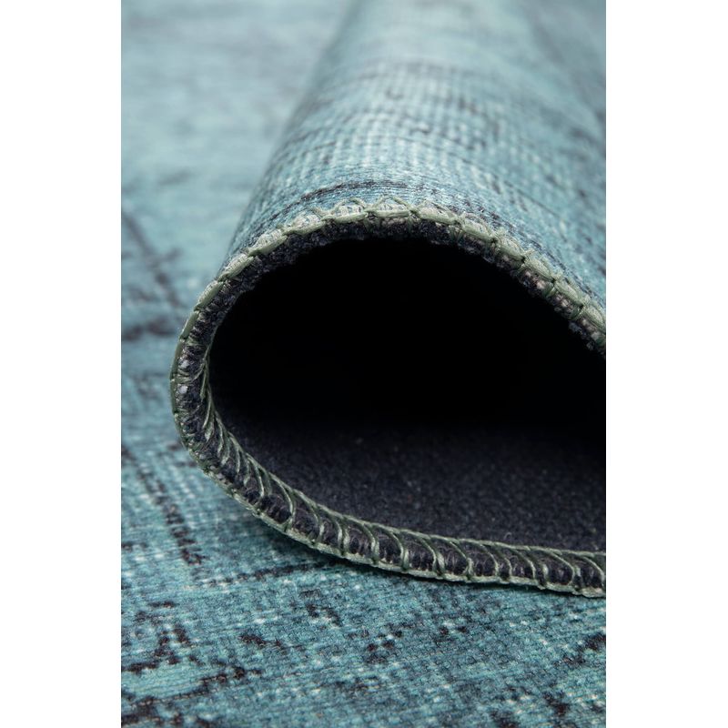 Casa si Gradina - Textile si covoare - Covoare - Covoare casa - Covor, Conceptum Hypnose, turcoaz, 75x150 cm, 100% poliester - Infinity.ro