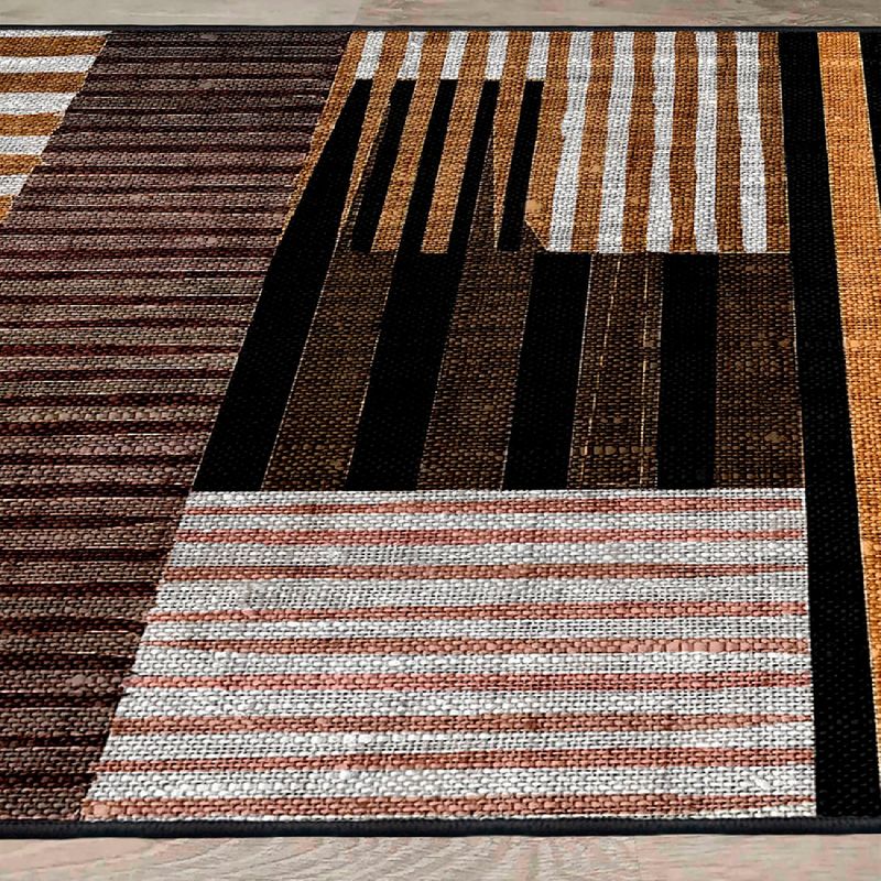 Casa si Gradina - Textile si covoare - Covoare - Covoare casa - Covor, Conceptum Hypnose, alb portocaliu maro negru, 160x230 cm, 100% bumbac, antiderapant - Infinity.ro
