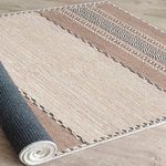 Casa si Gradina - Textile si covoare - Covoare - Covoare casa - Covor, Conceptum Hypnose, bej maro negru, 80x50 cm, 100% bumbac, antiderapant - Infinity.ro