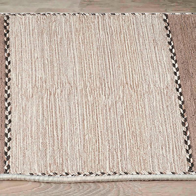 Casa si Gradina - Textile si covoare - Covoare - Covoare casa - Covor, Conceptum Hypnose, bej maro negru, 80x50 cm, 100% bumbac, antiderapant - Infinity.ro