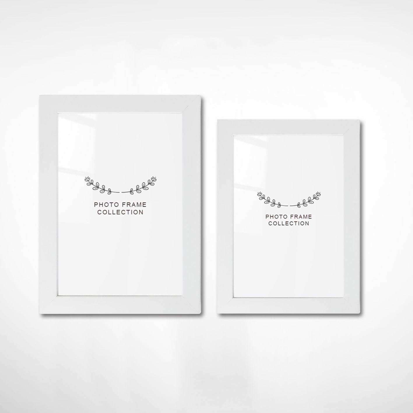 Set rame foto, Aberto Design, plastic, alb, 13x18 cm, 15x21 cm