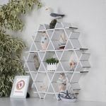 Casa si Gradina - Mobilier - Biblioteci si rafturi - Etajere - Etajera, Aberto Design, carton ondulat, alb, 70x67x11 cm - Infinity.ro