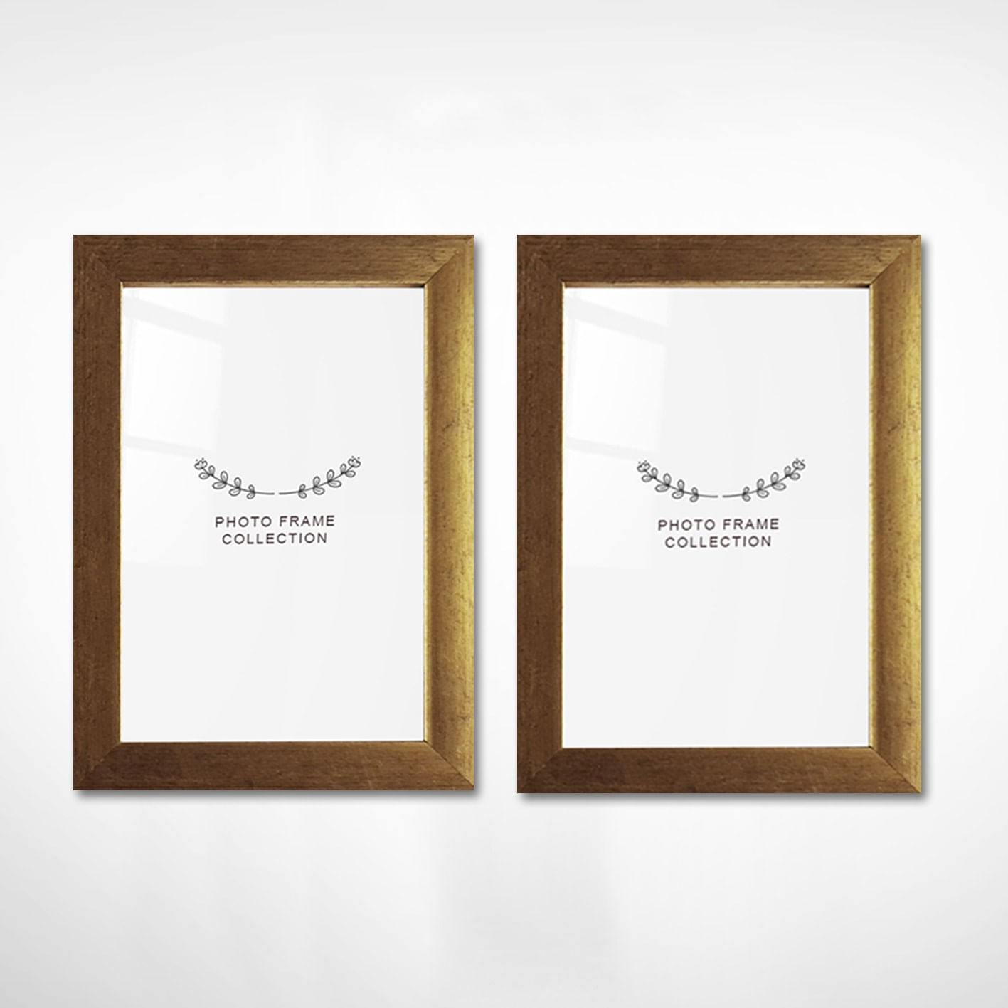 Rama foto, Aberto Design, plastic, auriu, 15x21 cm, set 2 bucati, 628DTR1124