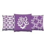 Casa si Gradina - Textile si covoare - Perne si pilote - Perne decorative - Set perne decorative, Aberto Design, multicolor, 43x43 cm, 50% bumbac, 50% poliester, 3 bucati, 417GRV0160 - Infinity.ro