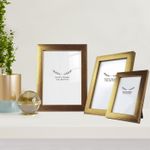 Market - Cadouri - Rame si albume foto - Set rame foto, Aberto Design, plastic, auriu, 10x15 cm, 13x18 cm, 15x21 cm, 628DTR1178 - Infinity.ro
