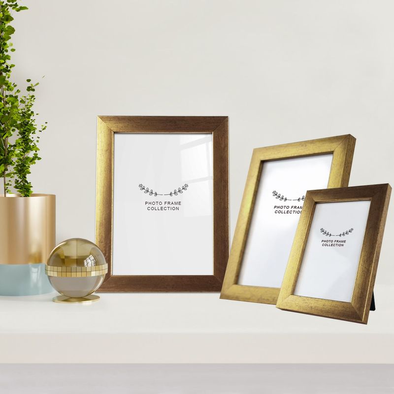 Market - Cadouri - Rame si albume foto - Set rame foto, Aberto Design, plastic, auriu, 10x15 cm, 13x18 cm, 15x21 cm, 628DTR1178 - Infinity.ro