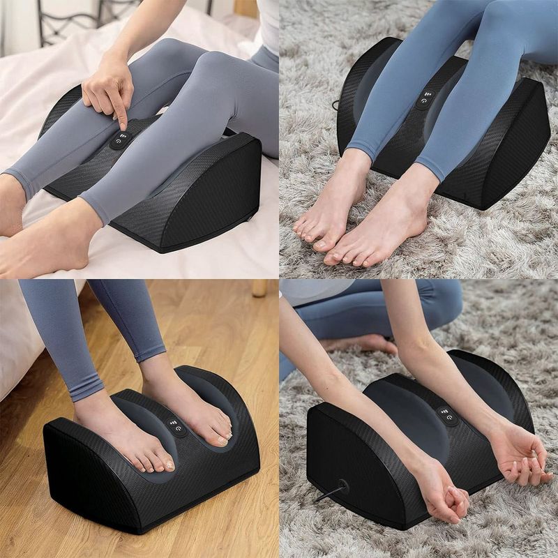 Ingrijire personala si Cosmetice - Sanatate si wellness - Articole wellness - Aparate si dispozitive de masaj - Aparat masaj picioare, muscleease, 20 noduri, 3 niveluri intensitate, auto oprire, portabil, negru - Infinity.ro