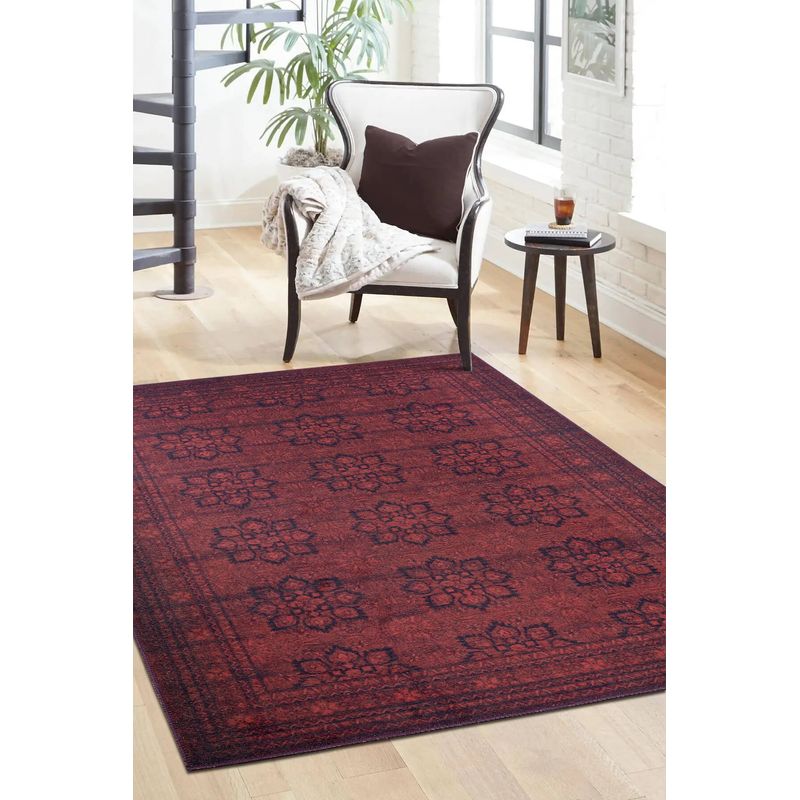 Casa si Gradina - Textile si covoare - Covoare - Covoare casa - Covor, Conceptum Hypnose, rosu, 75x230 cm, 100% poliester, 473RTP3303 - Infinity.ro