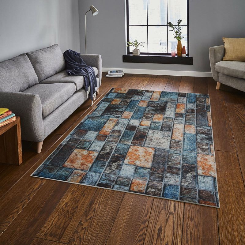 Casa si Gradina - Textile si covoare - Covoare - Covoare casa - Covor pentru hol, Conceptum Hypnose, multicolor, 80x150 cm, 100% poliester, antiderapant, 530HFT1935 - Infinity.ro