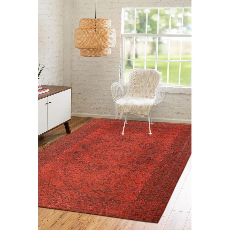 Casa si Gradina - Textile si covoare - Covoare - Covoare casa - Covor, Conceptum Hypnose, rosu, 75x230 cm, 100% poliester, 473RTP3315 - Infinity.ro