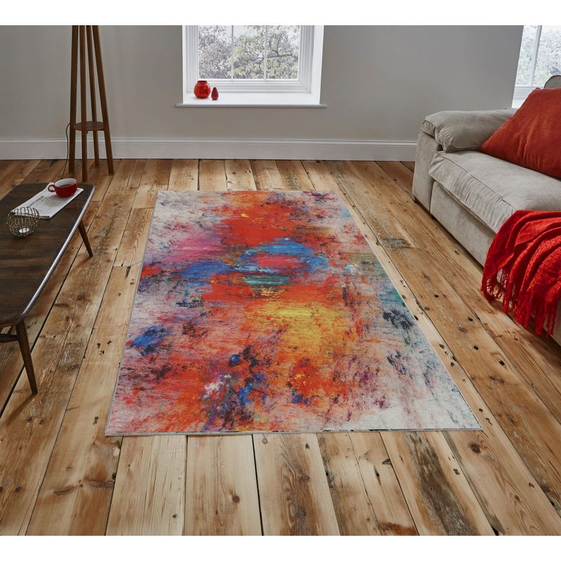 Casa si Gradina - Textile si covoare - Covoare - Covoare casa - Covor, Conceptum Hypnose, multicolor, 80x120 cm, 100% poliester, antiderapant, 530HFT1701 - Infinity.ro