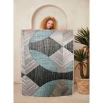 Casa si Gradina - Textile si covoare - Covoare - Covoare casa - Covor, Conceptum Hypnose, albastru gri negru, 160x230 cm, 100% bumbac, antiderapant - Infinity.ro
