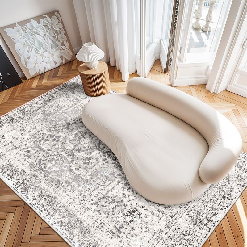 Casa si Gradina - Textile si covoare - Covoare - Covoare casa - Covor, Conceptum Hypnose, crem si mink, 160x230 cm, 100% bumbac, antiderapant - Infinity.ro