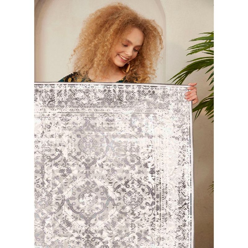 Casa si Gradina - Textile si covoare - Covoare - Covoare casa - Covor, Conceptum Hypnose, crem si mink, 160x230 cm, 100% bumbac, antiderapant - Infinity.ro