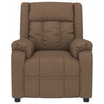 Casa si Gradina - Mobilier - Scaune si fotolii - Fotolii - Fotoliu rabatabil electric, maro, material textil - Infinity.ro