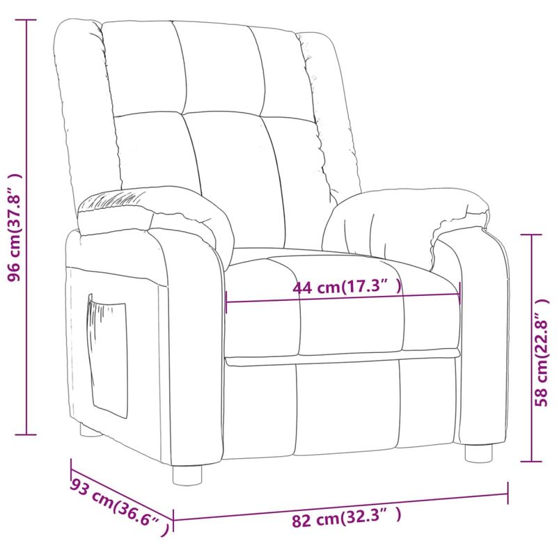 Casa si Gradina - Mobilier - Scaune si fotolii - Fotolii - Fotoliu rabatabil, maro, material textil - Infinity.ro