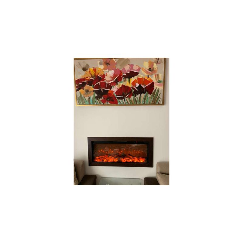 Casa si Gradina - Termice - Sobe, Seminee si accesorii - Seminee - Semineu electric incorporabil Tasmania, 367x883x160 mm, 1500W - Infinity.ro