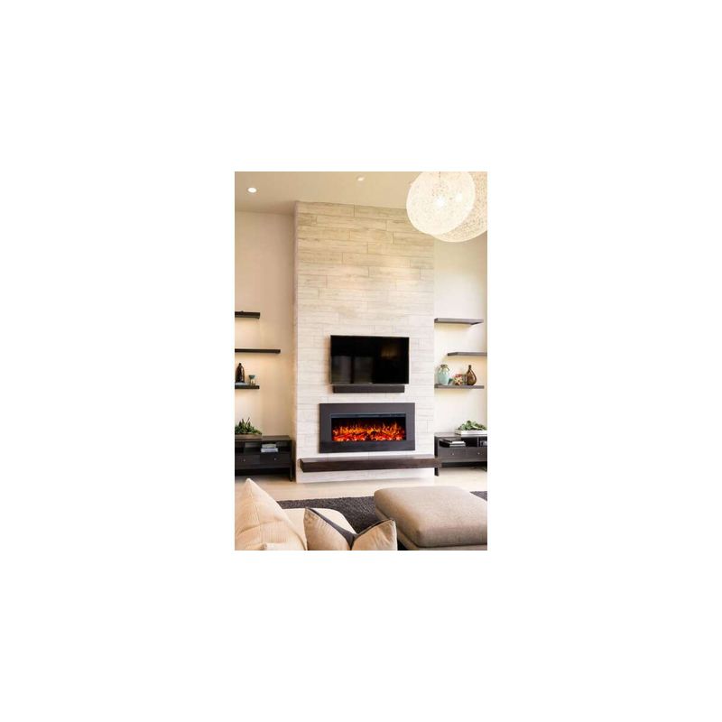 Casa si Gradina - Termice - Sobe, Seminee si accesorii - Seminee - Semineu electric incorporabil Tasmania, 367x883x160 mm, 1500W - Infinity.ro