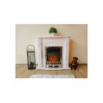 Casa si Gradina - Termice - Sobe, Seminee si accesorii - Seminee - Semineu electric Clasic alb & Galileo silver, Art Flame, 883x950x300 mm, 2000W - Infinity.ro