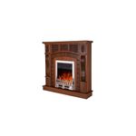 Casa si Gradina - Termice - Sobe, Seminee si accesorii - Seminee - Semineu electric Amsterdam nuc & Galileo silver, Art Flame, 1120x1150x300 mm, 2000W - Infinity.ro