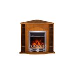 Casa si Gradina - Termice - Sobe, Seminee si accesorii - Seminee - Semineu electric Clasic colț nuc & Galileo silver, Art Flame, 883x950x475 mm, 2000W - Infinity.ro