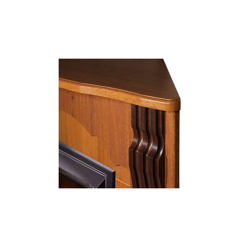 Casa si Gradina - Termice - Sobe, Seminee si accesorii - Seminee - Semineu electric Clasic colț nuc & Galileo silver, Art Flame, 883x950x475 mm, 2000W - Infinity.ro