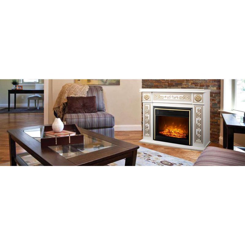 Casa si Gradina - Termice - Sobe, Seminee si accesorii - Seminee - Semineu electric Versailles gold maxi & Richi, Art Flame, 1010x1400x330 mm, 1950 W - Infinity.ro