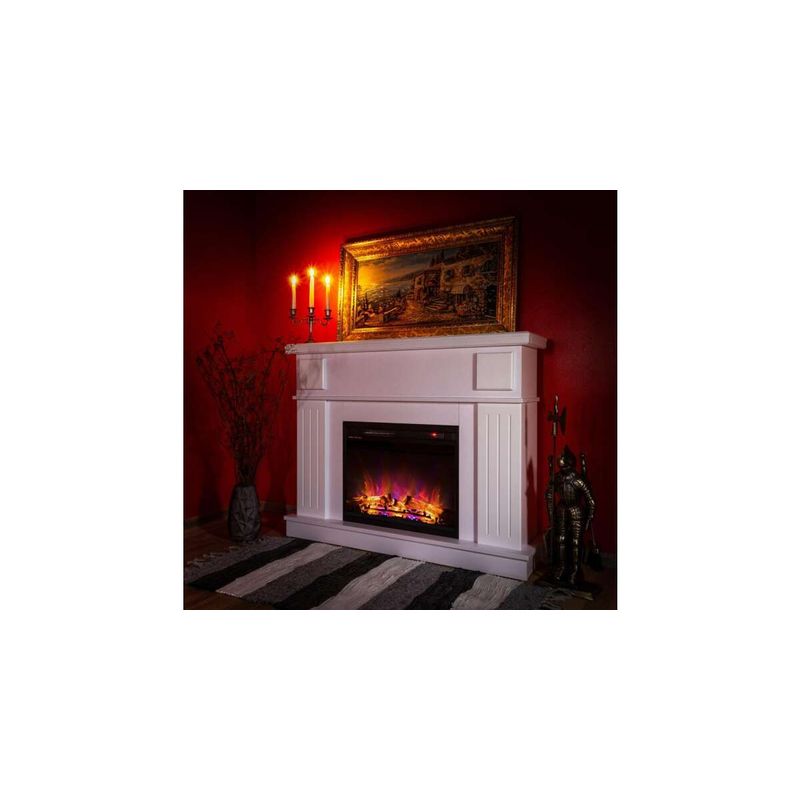 Casa si Gradina - Termice - Sobe, Seminee si accesorii - Seminee - Semineu electric Olimpia alb & Lorance color, Art Flame, 950x1200x300 mm - Infinity.ro