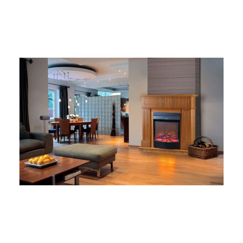 Casa si Gradina - Termice - Sobe, Seminee si accesorii - Seminee - Semineu electric Ambasador nuc & Corsica, Art Flame, 1000x1048x300 mm, 1500W - Infinity.ro