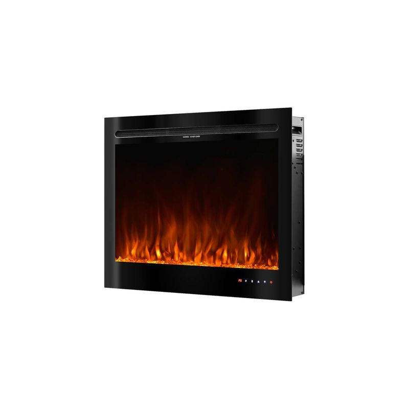 Casa si Gradina - Termice - Sobe, Seminee si accesorii - Seminee - Semineu electric de perete-incorporabil Colorado, 633x771x142 mm, 1500W - Infinity.ro