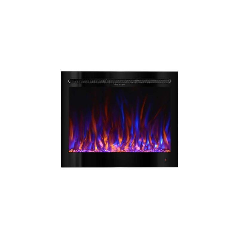 Casa si Gradina - Termice - Sobe, Seminee si accesorii - Seminee - Semineu electric de perete-incorporabil Colorado, 633x771x142 mm, 1500W - Infinity.ro