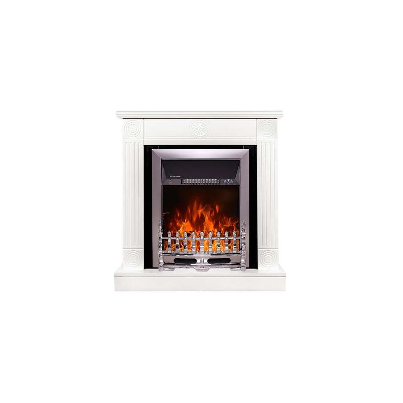 Casa si Gradina - Termice - Sobe, Seminee si accesorii - Seminee - Semineu electric Donald & Galileo silver, Art Flame, 865x820x250 mm, 2000W - Infinity.ro