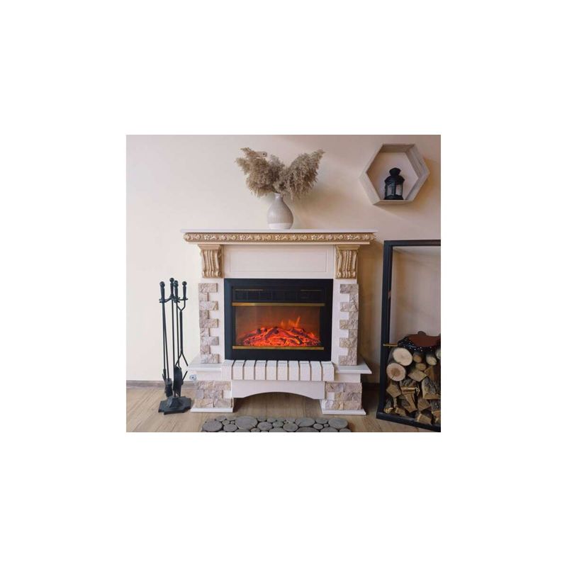 Casa si Gradina - Termice - Sobe, Seminee si accesorii - Seminee - Semineu electric Topaz & Mars, Art Flame, 1090x1100x330 mm, 1500W - Infinity.ro