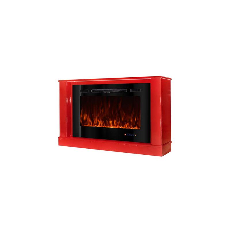 Casa si Gradina - Termice - Sobe, Seminee si accesorii - Seminee - Semineu electric Bernard mini red & Adeli, Art Flame, 725x1215x300 mm, 1500W - Infinity.ro