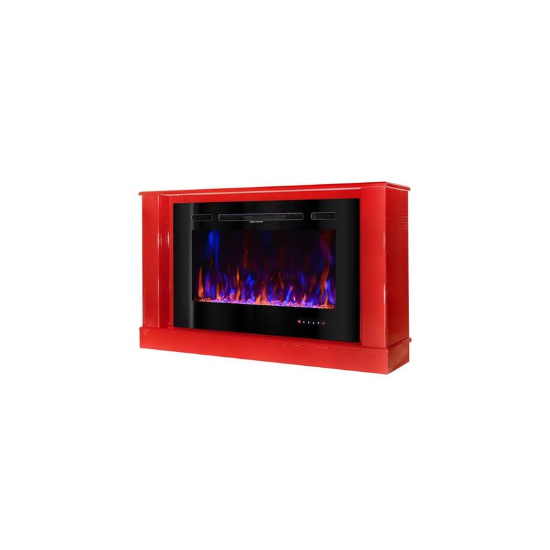 Casa si Gradina - Termice - Sobe, Seminee si accesorii - Seminee - Semineu electric Bernard mini red & Adeli, Art Flame, 725x1215x300 mm, 1500W - Infinity.ro