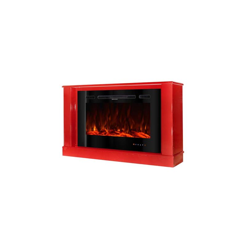Casa si Gradina - Termice - Sobe, Seminee si accesorii - Seminee - Semineu electric Bernard mini red & Adeli, Art Flame, 725x1215x300 mm, 1500W - Infinity.ro