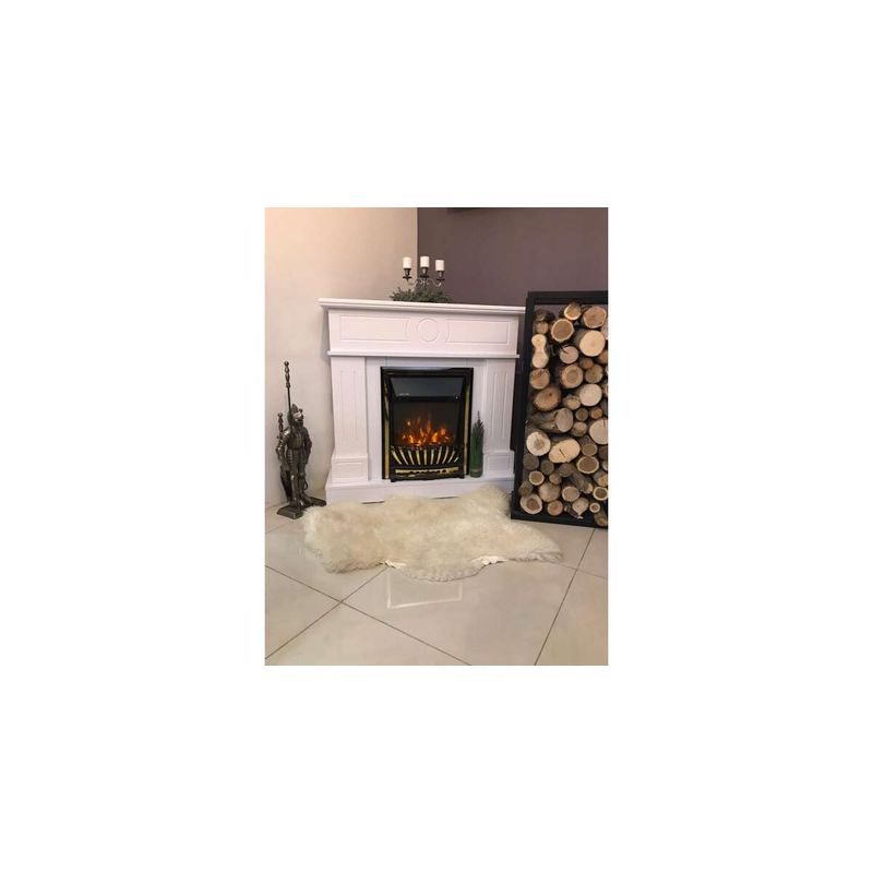 Casa si Gradina - Termice - Sobe, Seminee si accesorii - Seminee - Semineu electric Ambasador alb & Meridian, Art Flame, 1000x1048x300 mm, 2000W - Infinity.ro