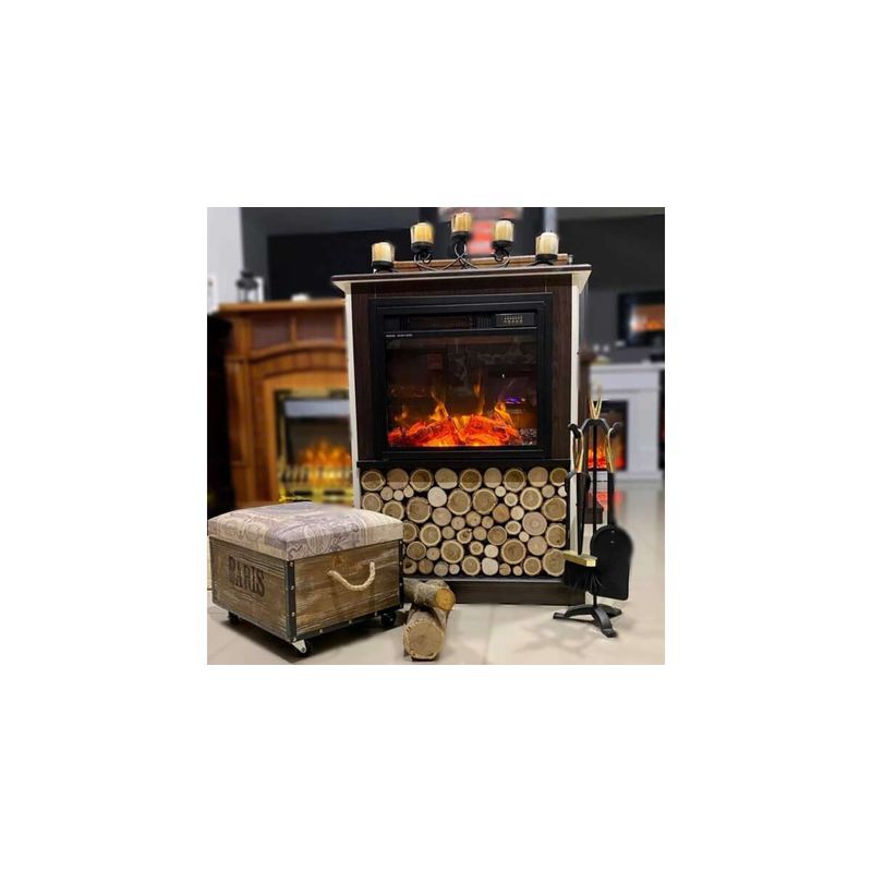 Casa si Gradina - Termice - Sobe, Seminee si accesorii - Seminee - Semineu electric Andreea & Dionis, Art Flame, 900x700x250 mm, 1500W - Infinity.ro