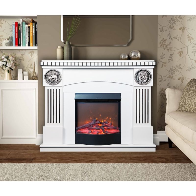 Casa si Gradina - Termice - Sobe, Seminee si accesorii - Seminee - Semineu electric Prometeu & Corsica, Art Flame, 1050x1200x330 mm, 1500W - Infinity.ro