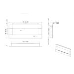 Casa si Gradina - Termice - Sobe, Seminee si accesorii - Seminee - Semineu electric de perete-incorporabil Advance, 520x1270x112 mm, 1500W - Infinity.ro