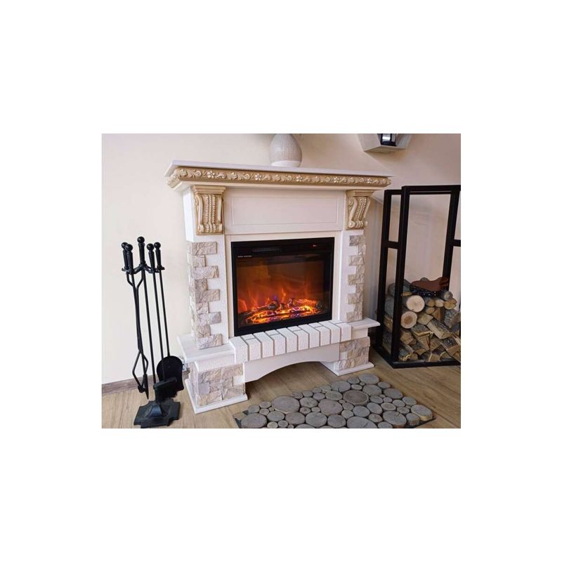 Casa si Gradina - Termice - Sobe, Seminee si accesorii - Seminee - Semineu electric Topaz & Lorance color, Art Flame, 1090x1100x330 mm, 1500W - Infinity.ro