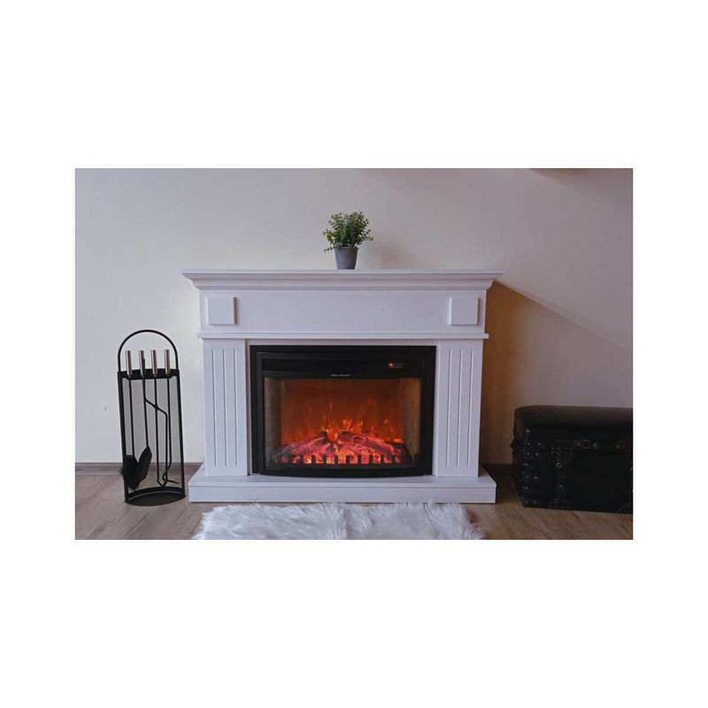 Casa si Gradina - Termice - Sobe, Seminee si accesorii - Seminee - Semineu electric Marina maxi alb & Zakynthos, Art Flame, 900x1165x300 mm, 1500W - Infinity.ro